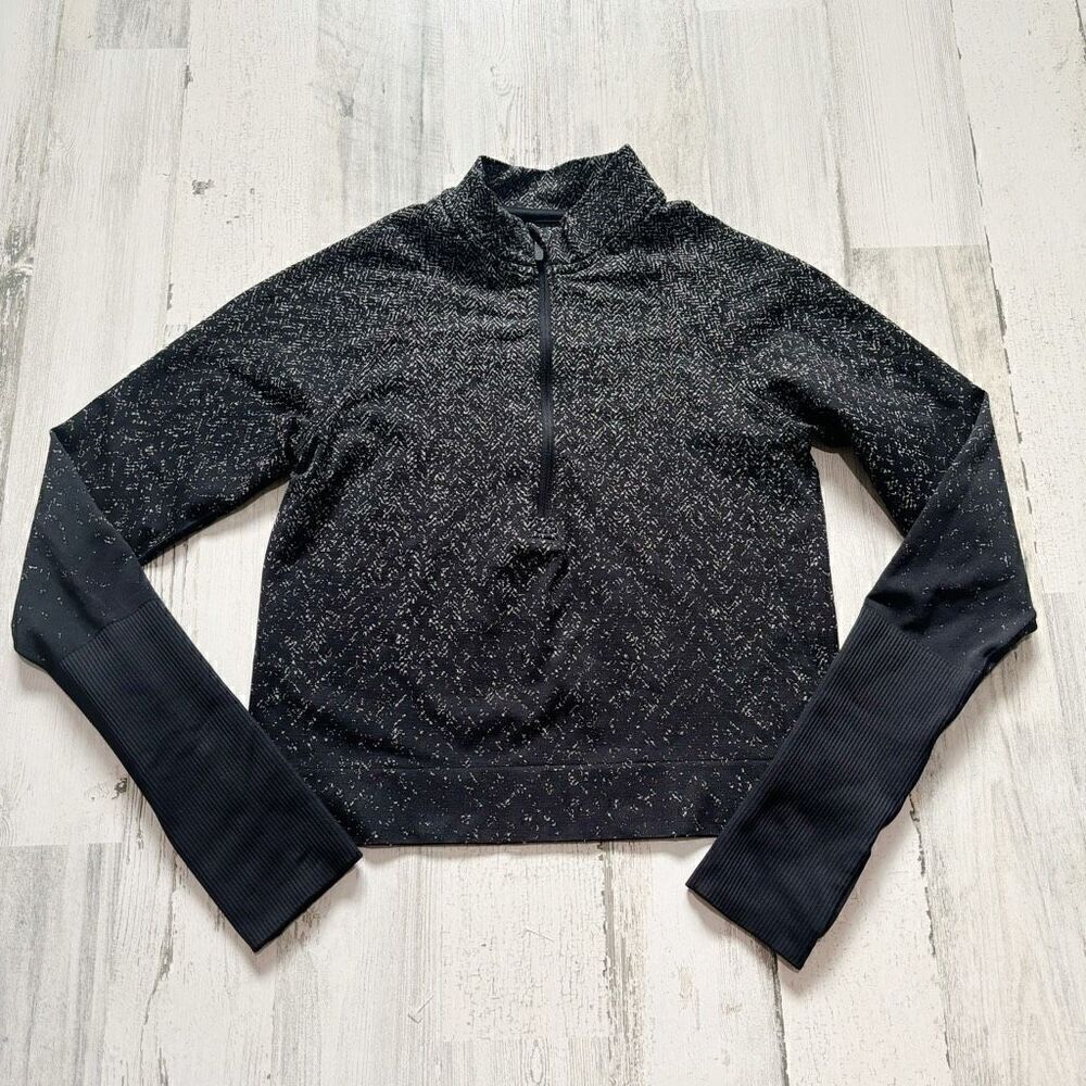 Lululemon Rest Less Cropped 1/2 Zip Size 4 - Picture 1 of 7